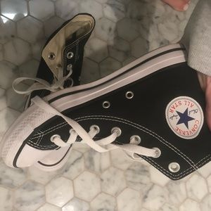 black high top converse